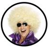 Mega Afro Perücke Blond - 