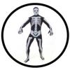 Morphsuit - Skelett Schwarz - Ganzkörperanzug - 