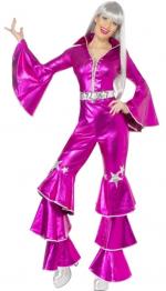 Disco Lady Dancing Dream Pink 70er Jahre - 