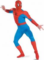 Spiderman Kostüm Deluxe Muskelanzug - Masken
