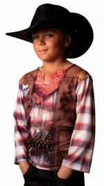 T-shirt Cowboy - Kinder Kostüm - Masken
