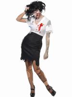 Zombie Büroangestellte Kostüm - Masken