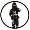 Black Ninja Kinder Kostüm