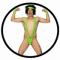 Borat Mankini Kostüm - Badehose