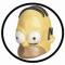 Homer Simpson Halbmaske