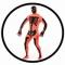 Morphsuit - Skelett Orange - Ganzkörperanzug