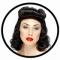 Pin Up Girl Perücke Schwarz