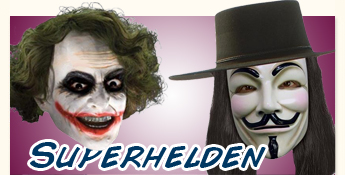 Superhelden Masken und Perücken kaufen