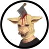 Horror Schweine Maske Mit Axt Im Kopf - Masken