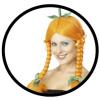 Kürbis Perücke Orange - Kostüme