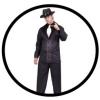 Mafia Kostüm Schwarz - Nadelstreifen - Kostüme
