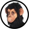 Schimpansen Maske - Affenmaske - Masken