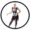 Skelett Knochen Kleid Kostüm - Leuchtet Im Dunkeln - Kostüme