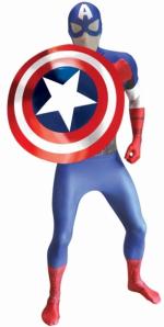 Captain America Morphsuit - Digitales Kostüm - 