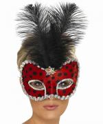 Käfer Maske Rot Schwarz Punkte - Kostüme