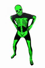 Morphsuit - Leucht Skelett - Ganzkörperanzug - Glow In The Dark - Kostüme