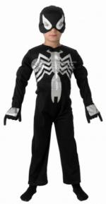 Schwarzes Spiderman Kinder Kostüm - Black Spiderman - 