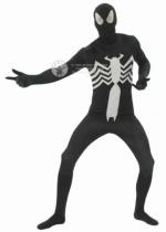 Schwarzes Spiderman Kostüm Erwachsene Körperanzug Die Spinne - 