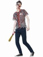 Zombie Baseball Spieler Kostüm - 