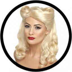 40er Jahre Pin Up Perücke Blond bestellen