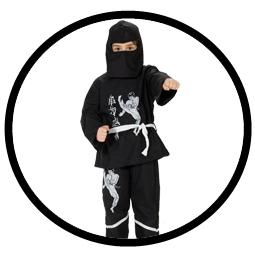 Black Ninja Kinder Kostüm bestellen