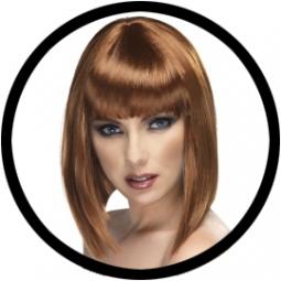 Glam Perücke Braun bestellen