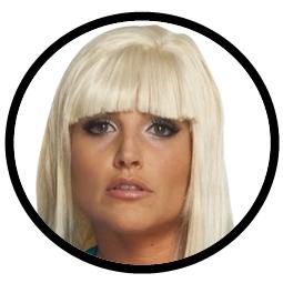Lady Gaga Perücke - Glatt bestellen