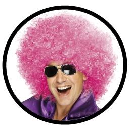 Mega Afro Perücke Pink bestellen