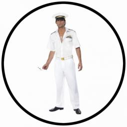 Top Gun Kapitän Kostüm Weiß bestellen